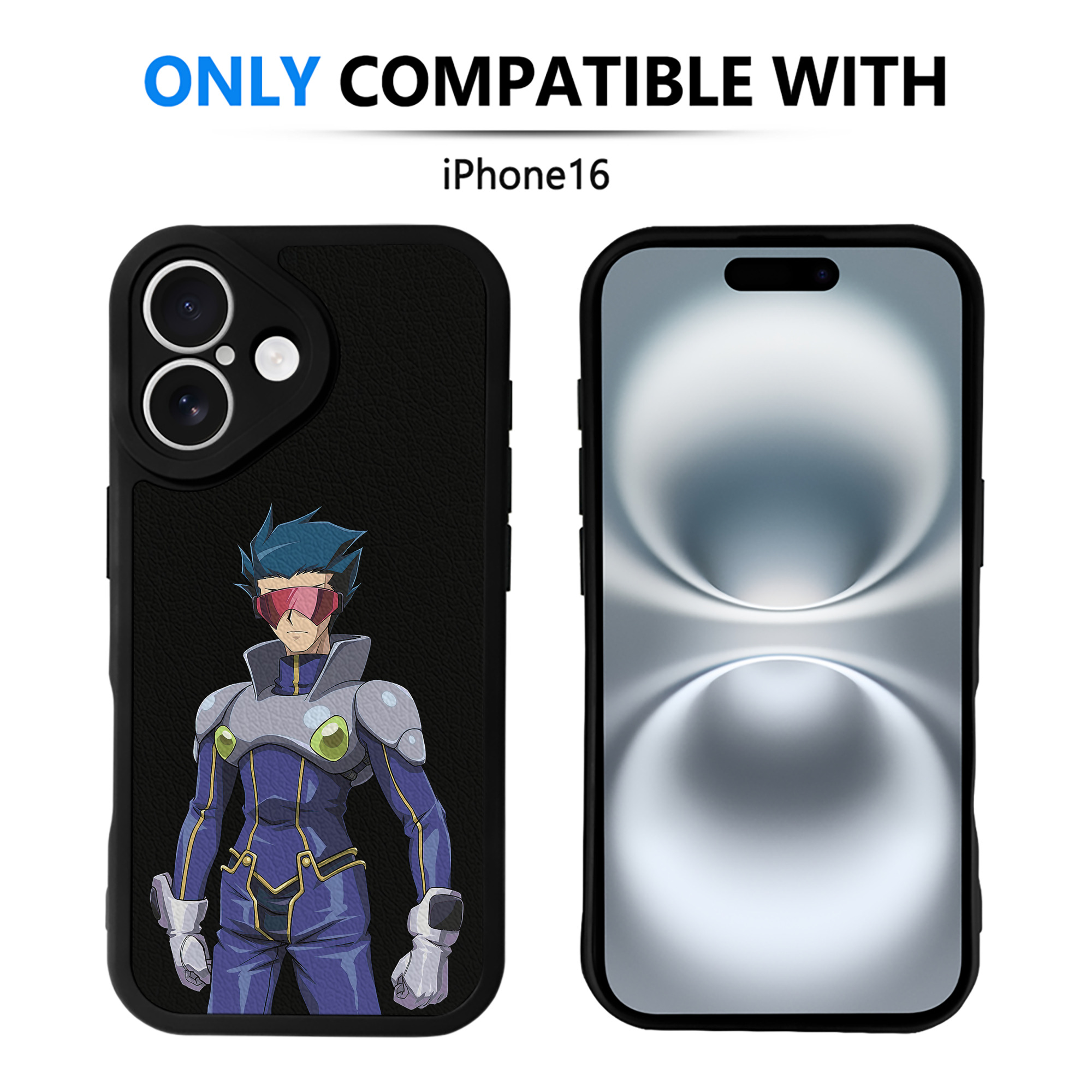 遊☆戯☆王 Yu-Gi-Oh! 【iPhone 16シリーズ対応】シリコンスマホケース（レザー調） 材質：シリコン